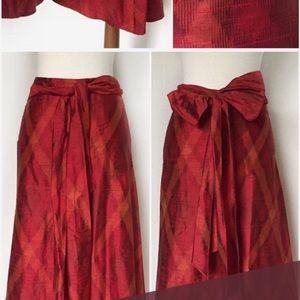 Banana Republic silk wrap skirt (size 8)